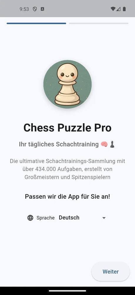 App für Schachaufgaben – Fortschrittsverfolgung