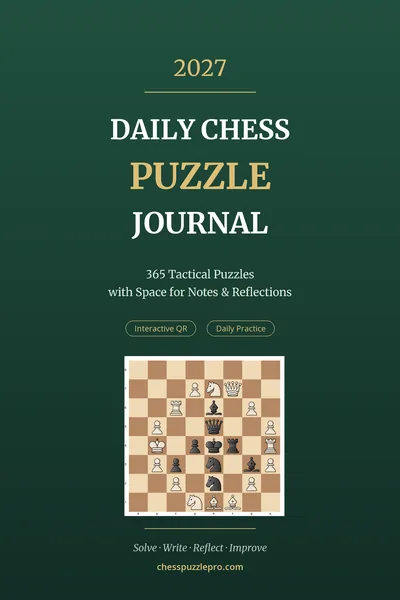 Daily Chess Puzzle Journal 2027 book cover